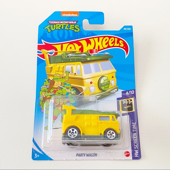 Mattel Other - NWT Hot Wheels - 2020 “HW SCREEN TIME” Party Wagon #4/10 Ninja Turtles (…